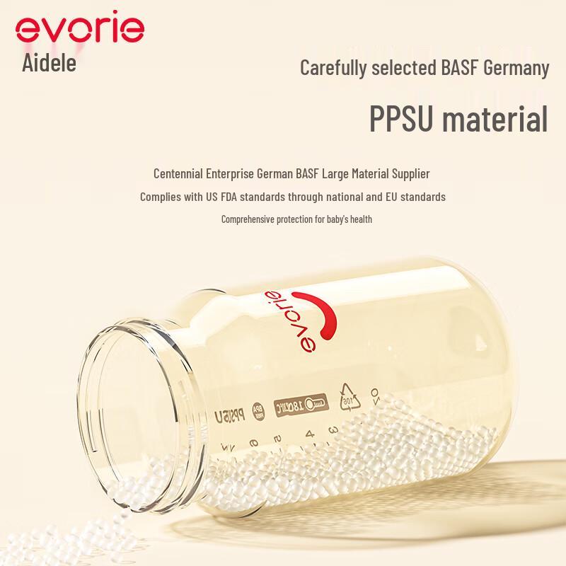 evorie Детская бутылочка PPSU с широким горлышком