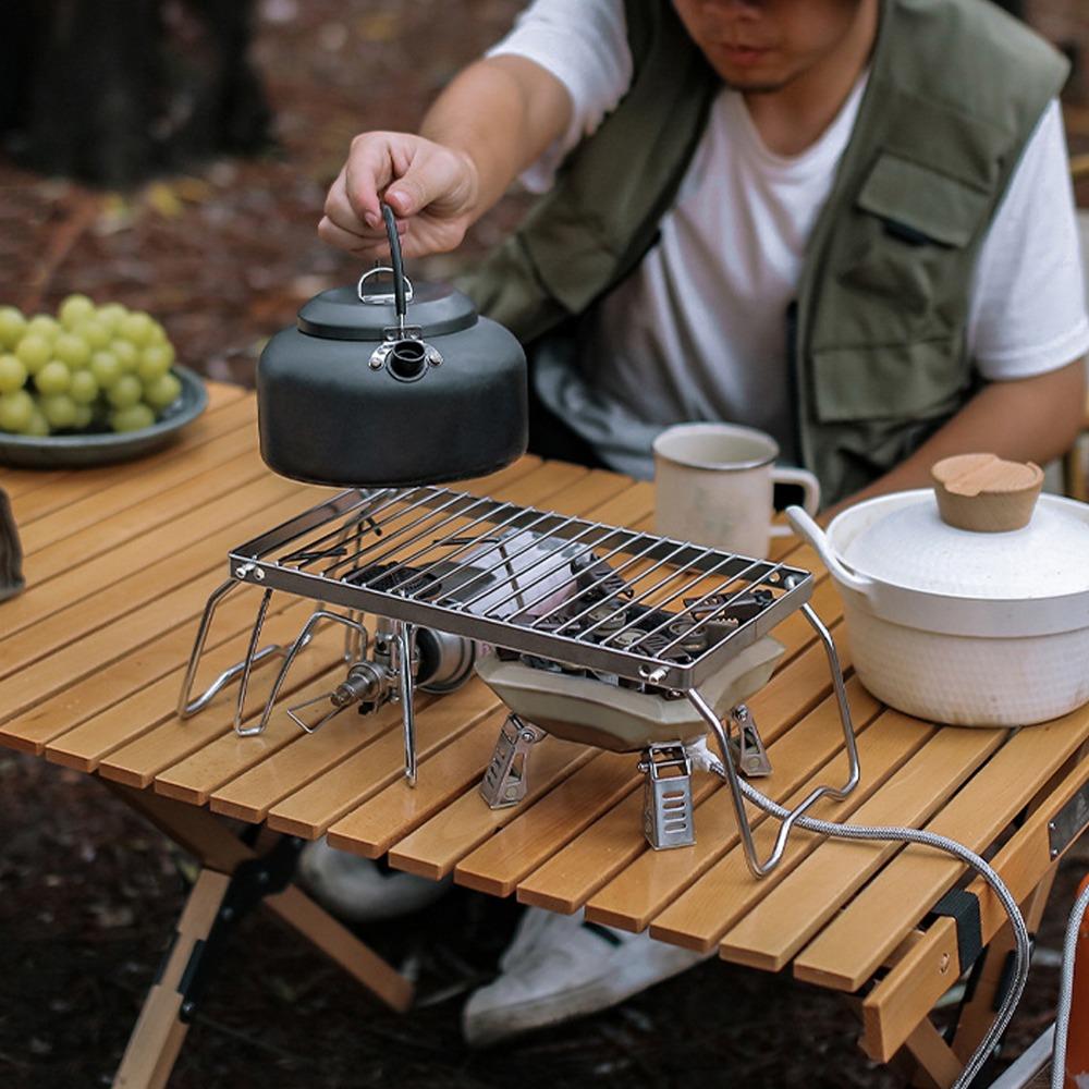 Sliver Backpacking Grill Stainless Steel Folding Grill Rack Campfire Grill Backpacking Hiking