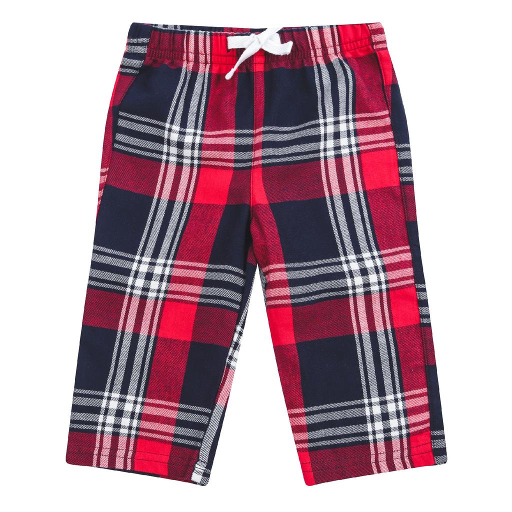 Larkwood Babies Tartan Lounge Trousers