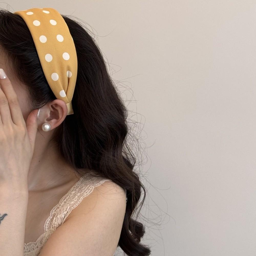 Polka Dot Pattern Polka Dot Headbands Padded Design Hair Accessories For Women