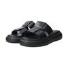 Slide Sandals Thick Sole Leather Slide Sandals E42100 Black Cm [Vagabond] Women's 23.0