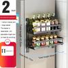 Magnetic Storage Rack Wall Mounted Storage Pantry Shelve High-capacity Spice Rack Save Space Kitchen Floating Shelves for Wall