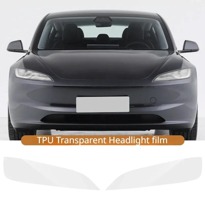Защитная пленка на кузов автомобиля для Tesla Model 3 Highland 2024, прозрачная пленка из ТПУ, устойчивая к царапинам, невидимая, аксессуары для чехла автомобиля