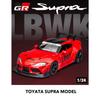 1/22 Toyota Supra GR LBWK Racing Car Toy Alloy Car Diecasts & Toy Vehicles Car Model Sound and Light Model Toys for Children
