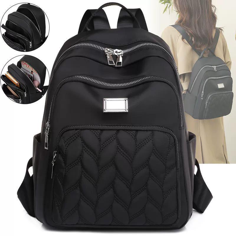 Женский однотонный рюкзак, Минималистичный дизайн, Daypack на молнии, Повседневная легкая сумка через плечо для ежедневных поездок, в школу