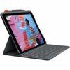 Logitech iPad 10,2 дюйма Совместимость 9-го поколения 8-го поколения 7-го поколения Клавиатура iK1055BK Graphite SLIM FOLIO Тонкая клавиатура Bluetooth Интегрированная