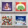 Christmas Pattern Tapestry Home Bedroom Living Room Wall Decoration Santa Claus