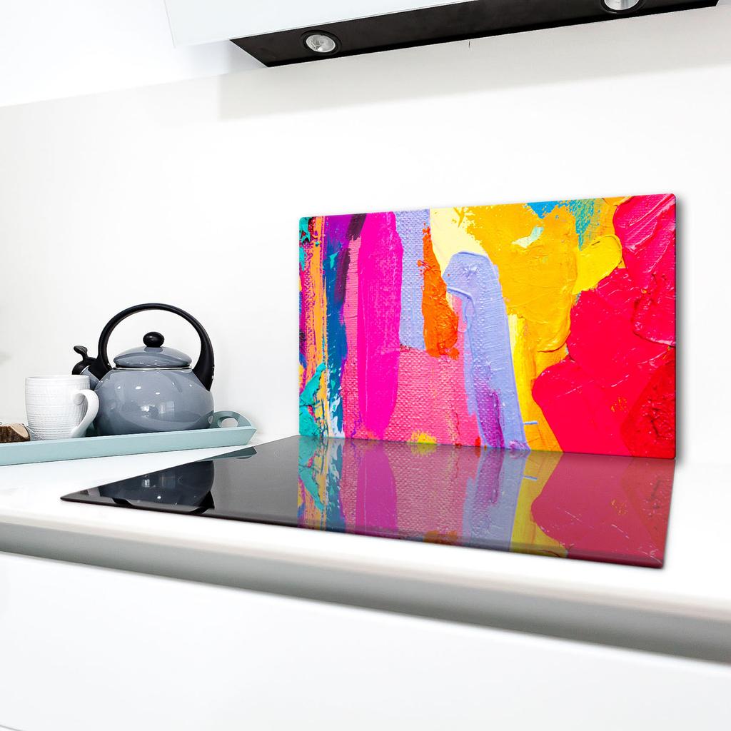 GLASS PROTECTIVE PLATE FOR STOVE 90X52 IMAGE