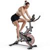 QK101 Exercise Bike 4kg Flywheel Silent Belt Drive LCD Monitor Adjustable Seat & Handlebar Silent Stationary Cycling Bikes For Home