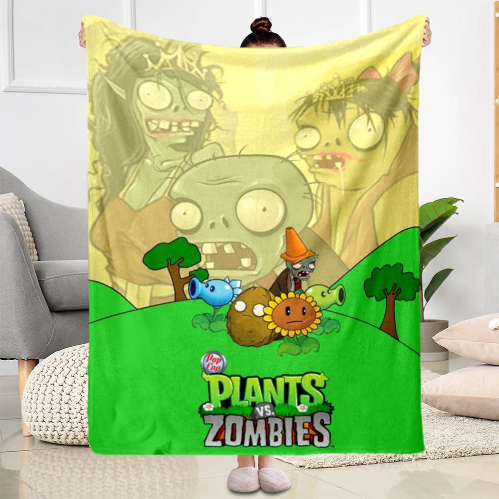 Plants vs. Zombies blankets Suitable for sofas, travel, living rooms also a good gift for friends and family Suitable for all seasons.