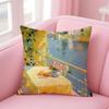 art PPierre Bonnard Cushion Cover Pillow Case Soft Skin Friendly Fabric Comfort  Concealed Zipper