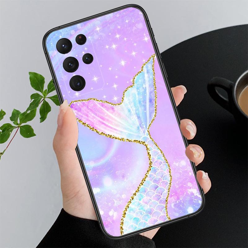 Mermaid scales Fish Scale Phone Case For Samsung S25 S24 S23 S22 S21 S20 Ultra S20 S22 S21 S23 S20 FE S24 Plus