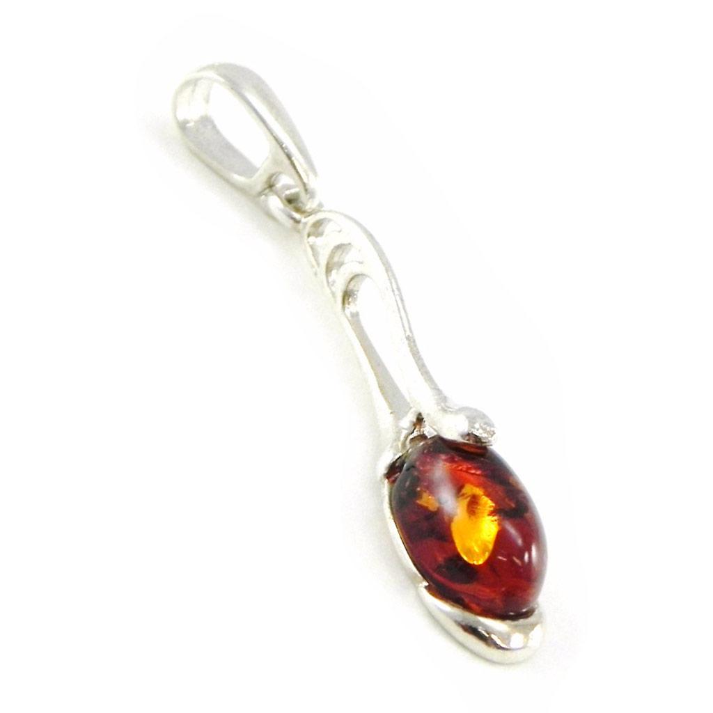Les Trésors De Lily [I8952] - Silver Pendant 'Inspiration' Amber
