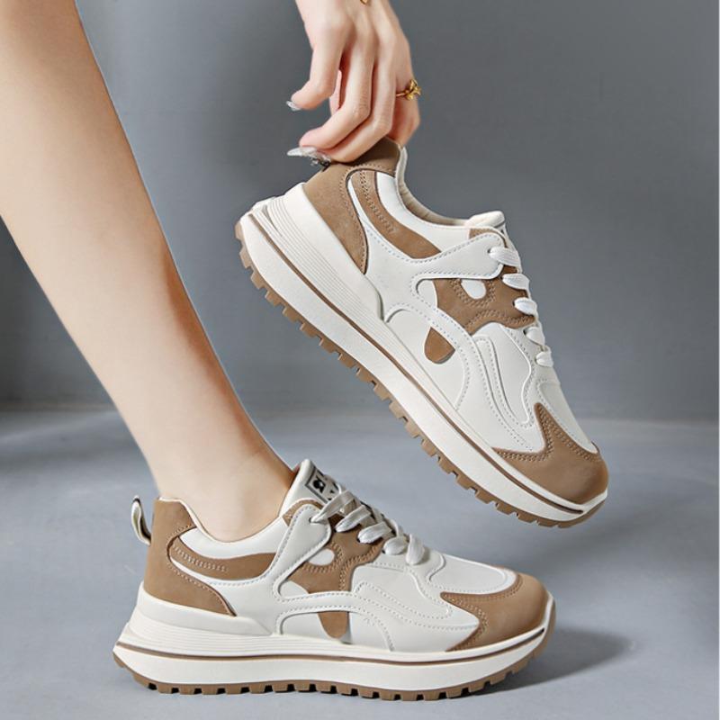 Кроссовки на платформе, женская мода, спортивная обувь для ходьбы, фитнеса на открытом воздухе, громоздкие кроссовки, новые повседневные кроссовки с толстой подошвой, увеличивающие рост