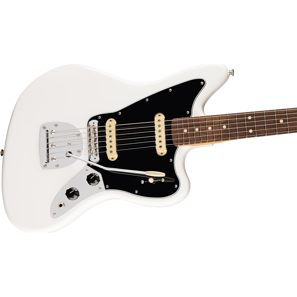 Fender Fender Электрогитара Player II Jaguar®, Накладка из палисандра, Полярный белый с мягким чехлом