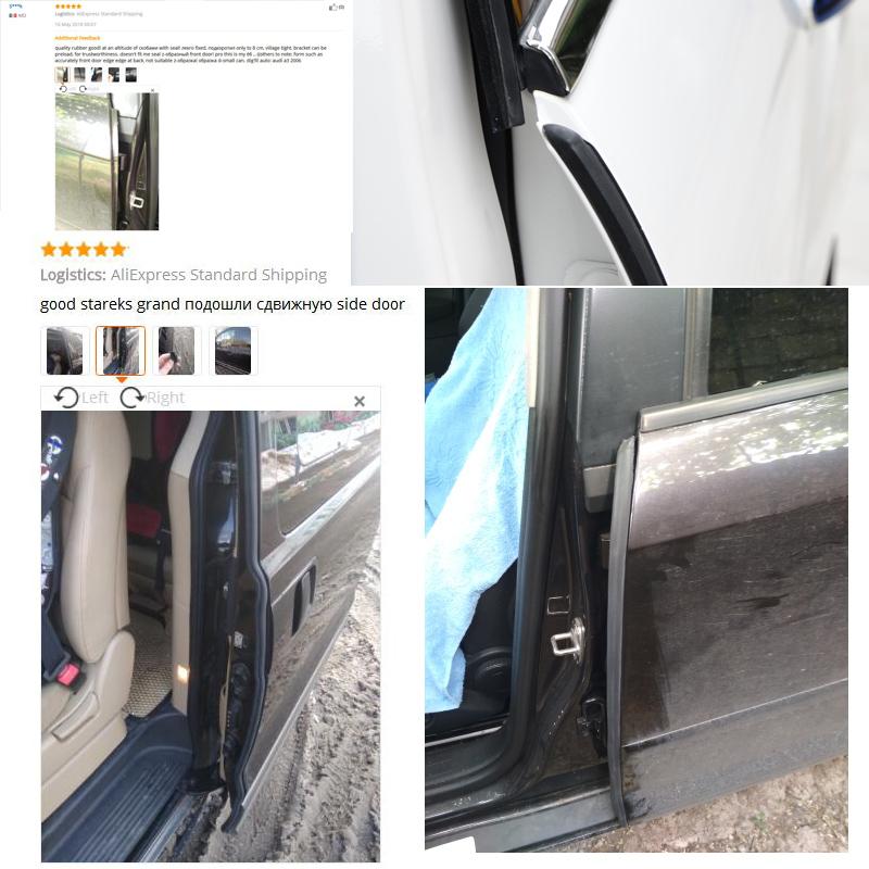 2PCS Car Door Rubber Seal Strip Filler Car Door Weatherstrip for Volkswagen VW Polo Passat B5 B6 B7 CC Golf 4 5 6 7 Touran T5 Tiguan Bora