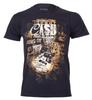Johnny Cash T Shirt Black Song Titles Guitar Text New S M L XL XXL