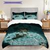 Dynamic Cr Football Action Three-piece set (1 * duvet cover + 2 * pillowcase, without core) 2D Flat Bedding set Soft and comfortable