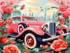 5D Алмазная Картина Новые Поступления Автомобиль Роза Домашний Декор Вышивка Мозаика Цветочный Пейзаж Настенное Искусство