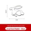 Compatible with Volkswagen GTI Golf 6/7 Evil Rabbit 3D Metal Car Sticker Logo