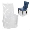 Clear Slipcover Dining Chair PVC Cover Kitchen Pet Hair Transparent Thickened Full Coverage
