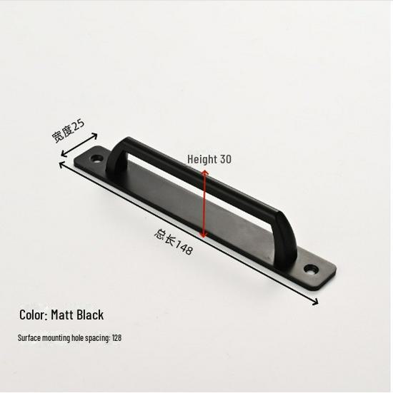 European Antique Copper Double Door Handle - Exposed & Invisible Design