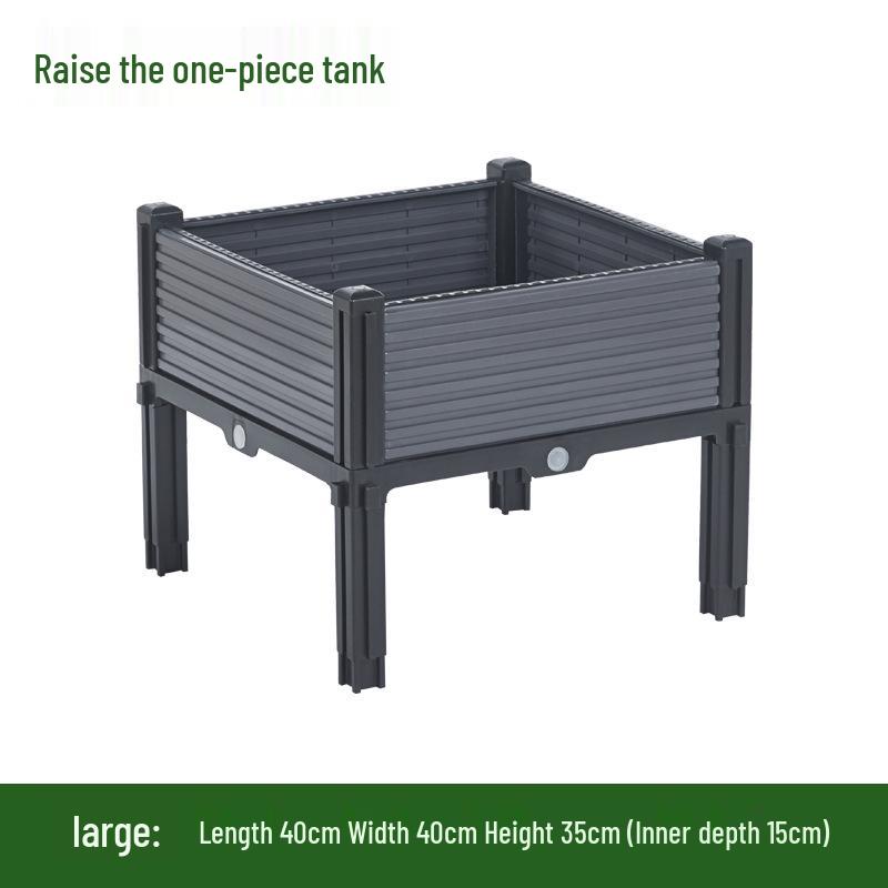 Extra-Large Plastic Balcony & Rooftop Planting Box for Vegetables & Flowers