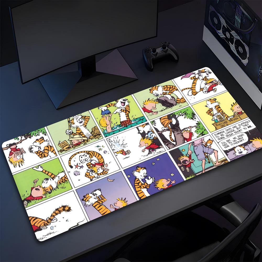 Comic C-Calvin And H-Hobbes Mouse Pad High Quality Natural Rubber Mouse Pad The Most Professional Washable Laptop Mouse Pad
