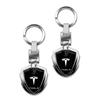 3D Metal Key Rings Car Logo Emblems Keychain Car Styling Accessories For Tesla Model Y Model S Model 3 Model X Space X