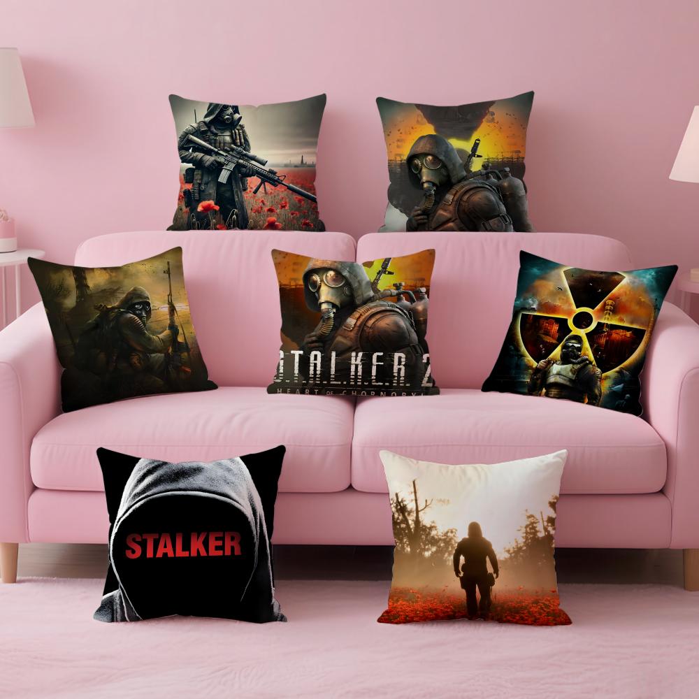 game survival SSTALKER 2 Heart of CChornoby Cushion Cover Pillow Case Soft Friendly Fabric Concealed Zipper