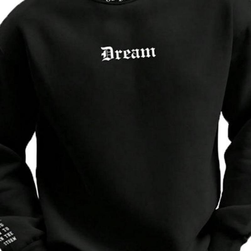 Осенне-зимний мужской свитер с круглым вырезом и длинным рукавом с буквенным принтом, толстый свободный, мягкий, теплый, средней длины, тонкий, повседневный жакет