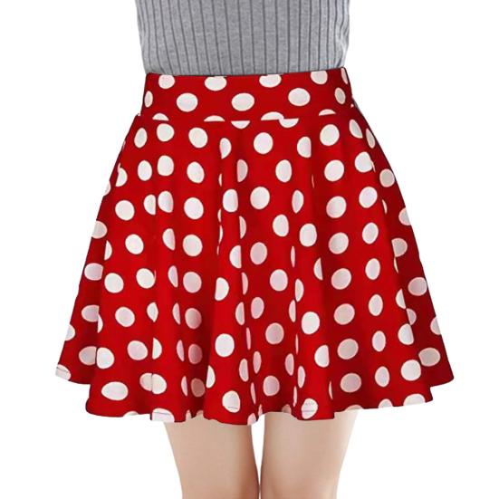 Женская мини-юбка с высокой талией и клетчатым принтом, юбка-трапеция, базовый стиль, повседневный стиль