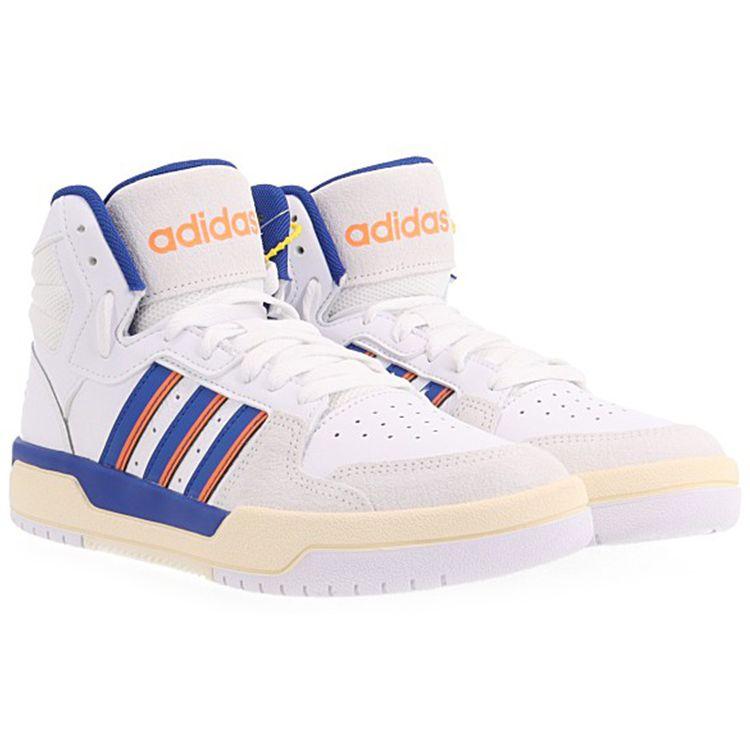adidas Neo Entrap Mid Синтетическая кожа Удобные Прочные Полувысокие Кеды для скейтбординга Мужские Кроссовки Белый Синий Оранжевый FW3454