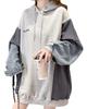 Eolluka Sweatshirt Loose Korean Plus Sizes Women's Hoodie, Pullover, Casual, Fit, Fashion,