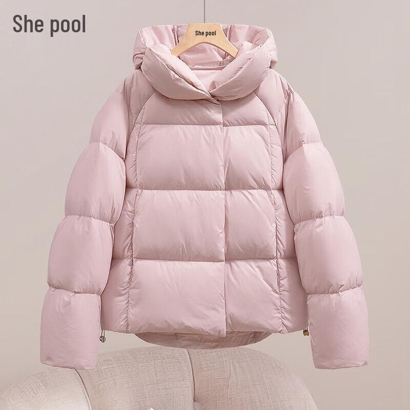 Женская зимняя куртка Shechi с капюшоном, 90% пух утки