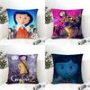 Coraline And The Secret Door Pillow Case Linen Cushion Covers For Decorative Sofa Home Pillows Case Car Chair Pillows Cases