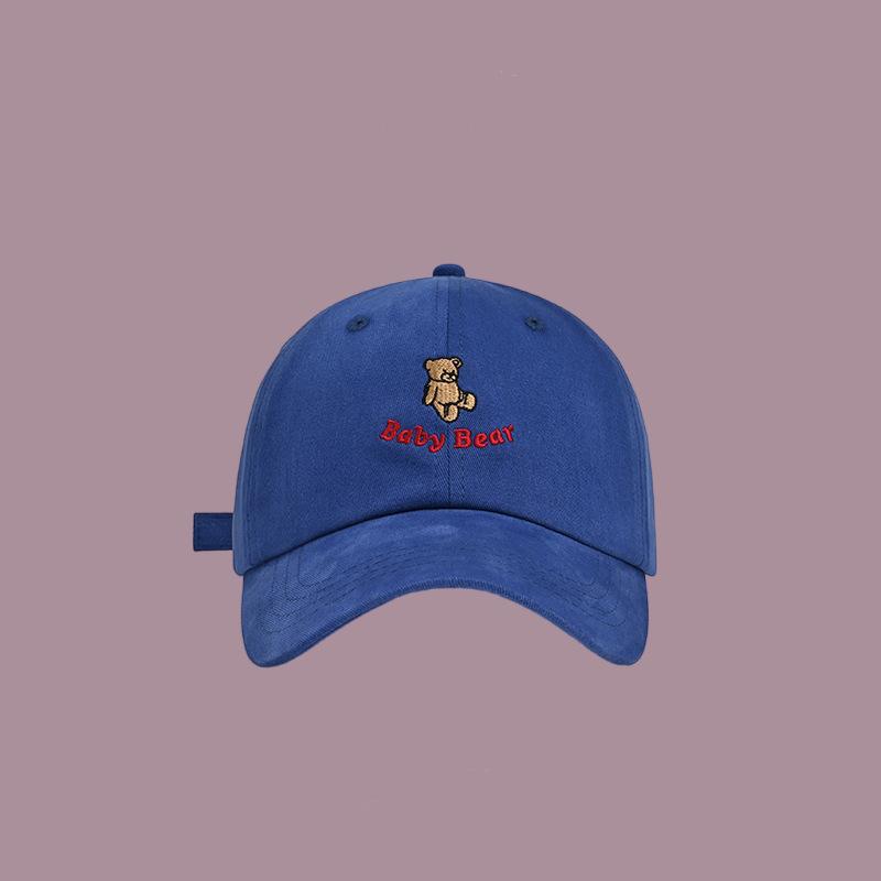 Милая мультяшная вышитая бейсболка женская новая универсальная кепка для лица мужская солнцезащитная шляпа тренд