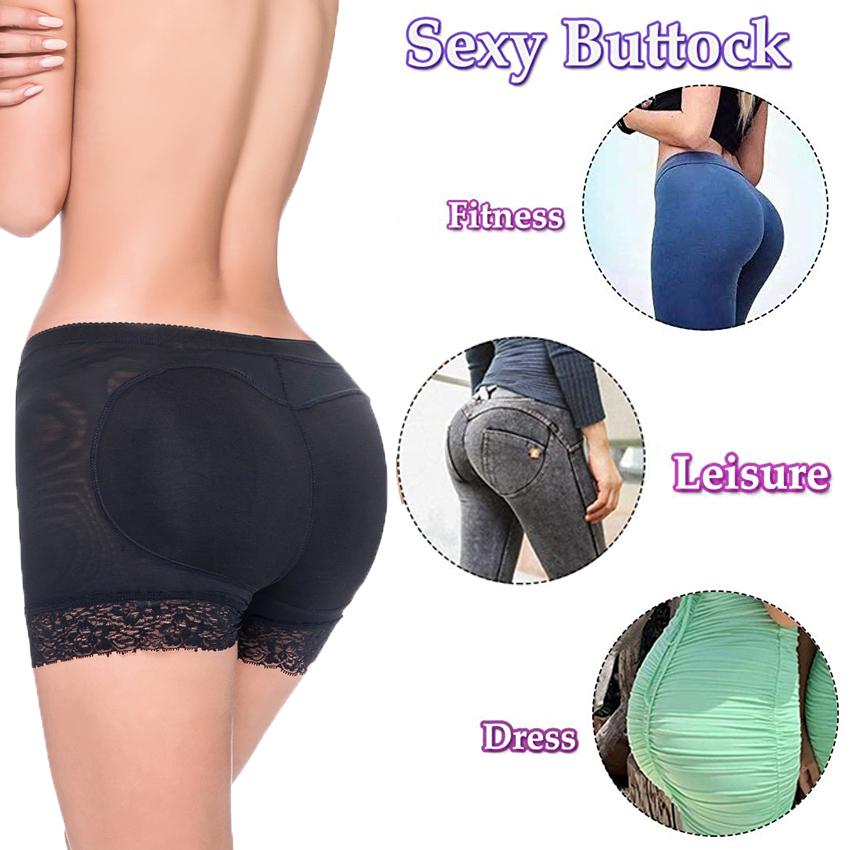 Женщины Body Shaper Ass Мягкие трусики для поднятия ягодиц Трусики для подъема бедер с подкладкой для задницы Нижнее белье Усилитель ягодиц Боксерские трусы Bum Push Up Boyshort