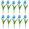 10Pcs Rustic Simulated Tulip Flower Silk Flower Artificial Tulip Flowers  Home Decoration