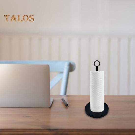 Держатель для бумажных полотенец из нержавеющей стали с утяжеленным противоскользящим основанием, полированной поверхностью, устойчивый к коррозии, подставка для держателя бумажных полотенец