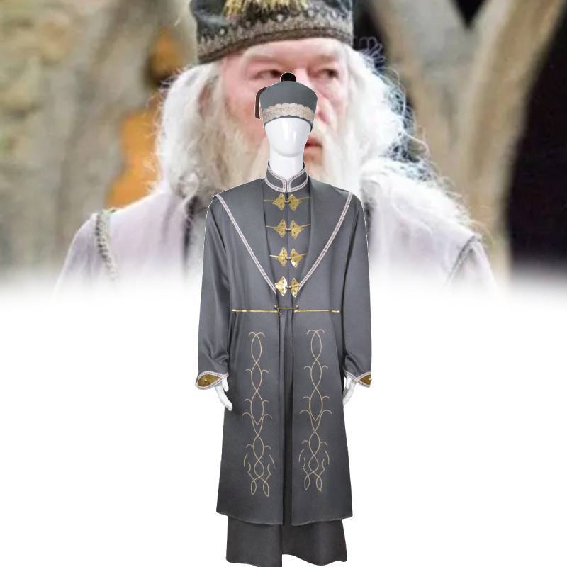 Harry Potter Albus Dumbledore Cosplay Suit For Children With Durable Polyester For Themed Festivals