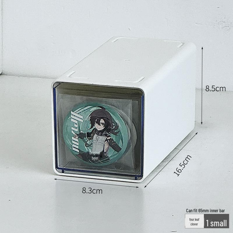 Акриловый ящик для хранения Baji 75 мм — прозрачный, влагостойкий, большой емкости