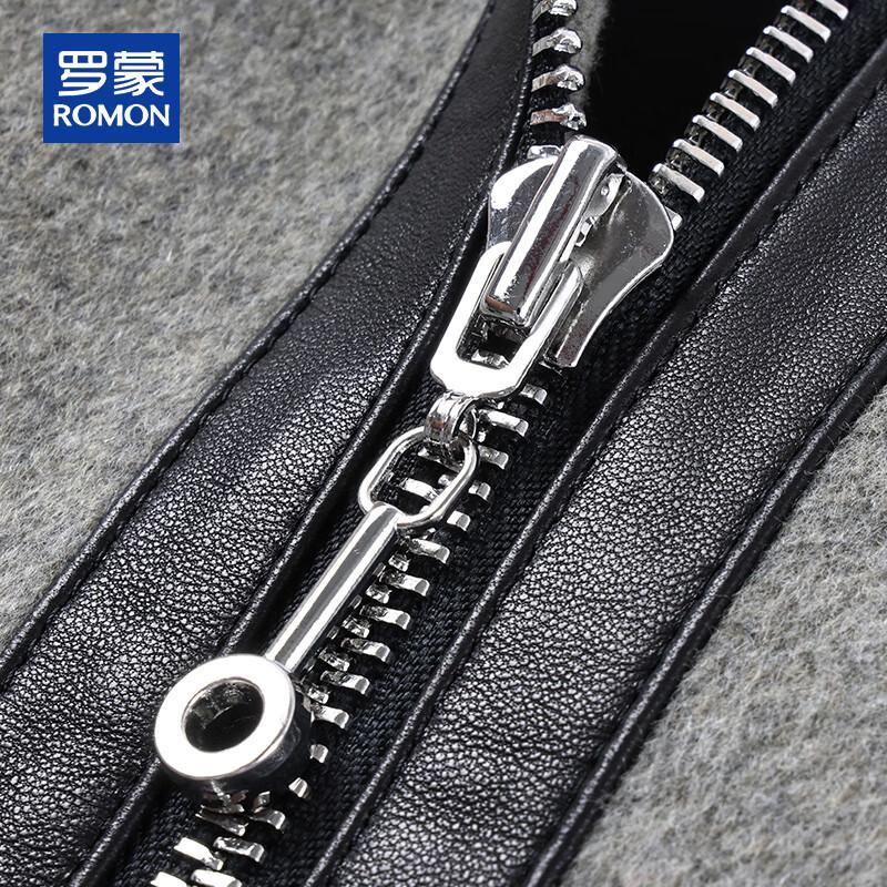 ROMON Мужское роскошное короткое пальто из шерсти и кашемира