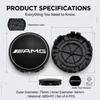 AABID1 4pcs 75mm Car Wheel Hub Center Caps Rim Cover Badge Emblem For Mercedes Benz C260 C200 C180 GLA/E/C Class E43 E260 E300 E320 E40