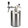 Pressurized Beer Keg System Stainless Steel Mini Growler Keg Adjustable Beer Tap Faucet Premium