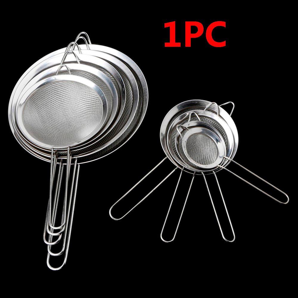 7/8/10/12/14/16/18/20/22cm Tea Tools Sieve Flour Strainer Mesh Colander Sifter Stainless Steel