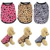 Одежда для собак, летний жилет с леопардовым принтом для маленьких и средних собак, кошек, мягкое уютное пальто для щенка, дышащая одежда для кошек, чихуахуа, мопс