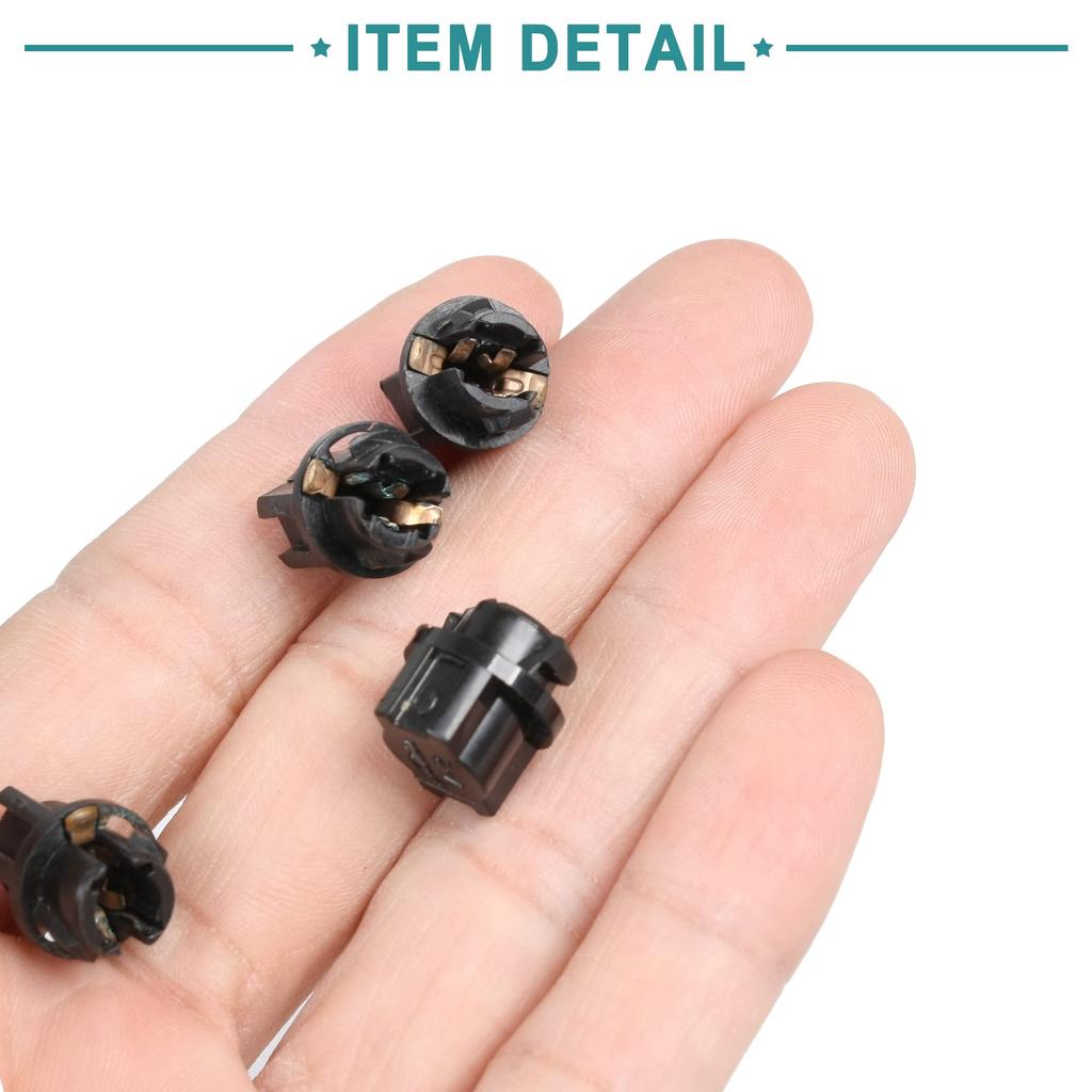 ACROPIX Автомобильная приборная панель кластера разъем лампы приборной панели T5 поворотный цоколь черный 8 шт.