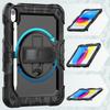 For iPad (2025)/iPad 10.9 (2022) Case Camo Printing PC + Silicone Tablet Cover with PET Film/Shoulder Strap