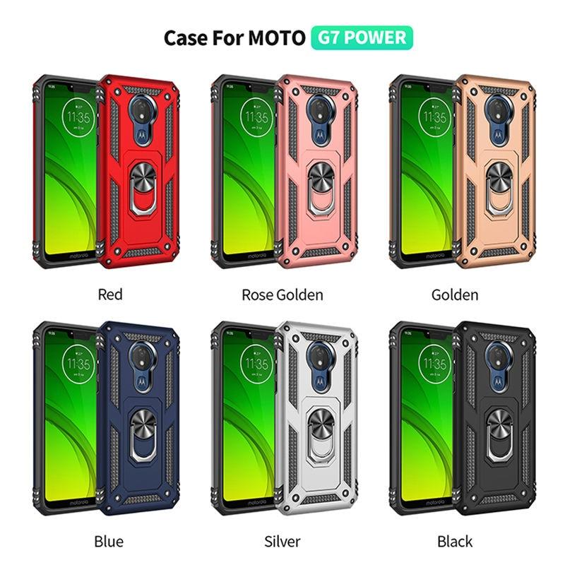 Чехол-держатель с магнитным кольцом для Motorola Moto G6 G7 Plus G8 Power Lite G9 Play, чехол-держатель с магнитным кольцом для Moto E5 E6 E6S E6i E7 Power 2021